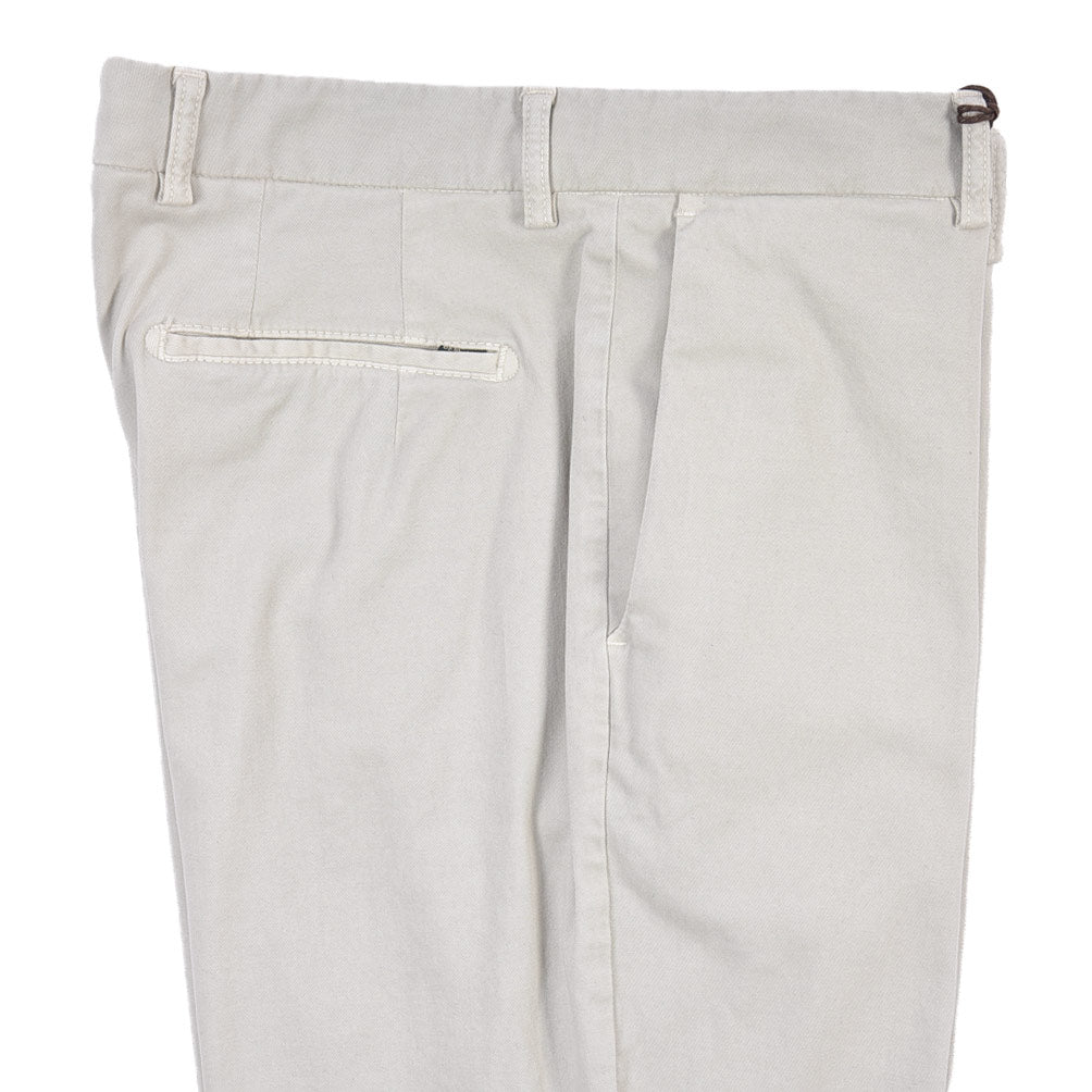 BERWICH “YRETRO LONG” ストレッチコットン ノータックチノパンツ