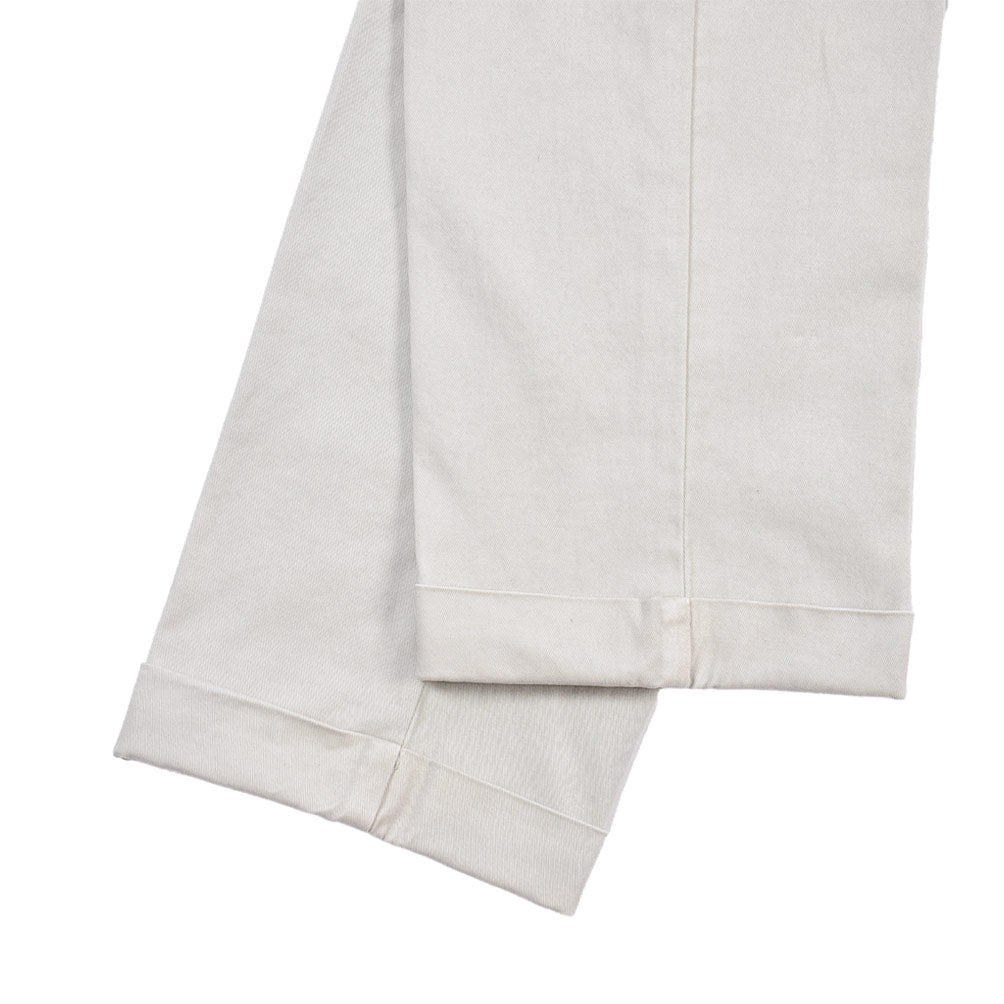 BERWICH “YRETRO LONG” ストレッチコットン ノータックチノパンツ