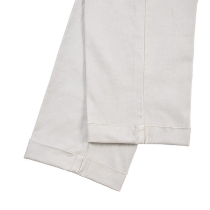 BERWICH “YRETRO LONG” ストレッチコットン ノータックチノパンツ