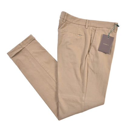 BERWICH “YRETRO-GD” ストレッチコットン ノータックチノパンツ