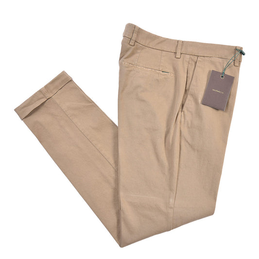 BERWICH “YRETRO-GD” ストレッチコットン ノータックチノパンツ
