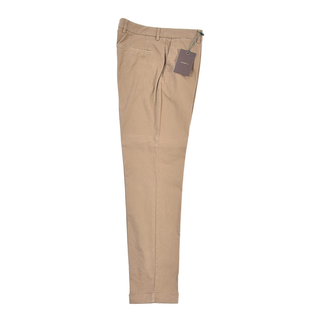 BERWICH “YRETRO-GD” ストレッチコットン ノータックチノパンツ