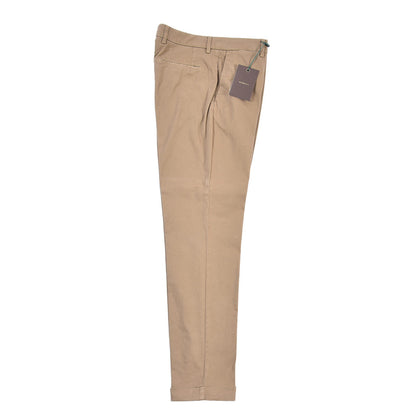 BERWICH “YRETRO-GD” ストレッチコットン ノータックチノパンツ