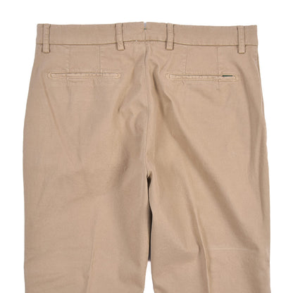BERWICH “YRETRO-GD” ストレッチコットン ノータックチノパンツ