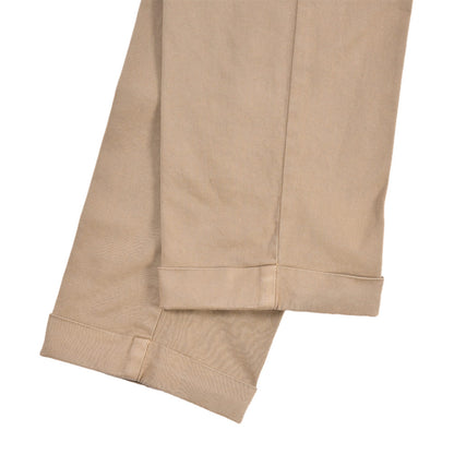 BERWICH “YRETRO-GD” ストレッチコットン ノータックチノパンツ