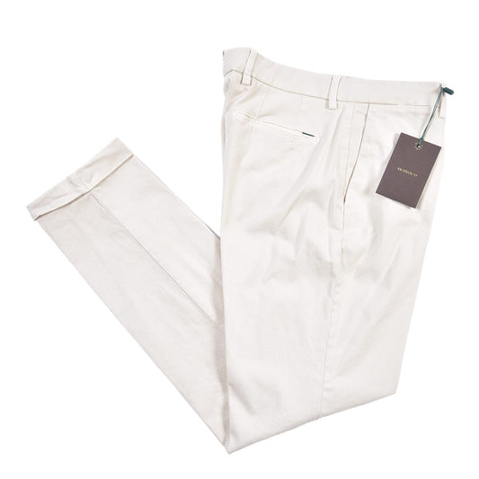 BERWICH “YRETRO-GD” ストレッチコットン ノータックチノパンツ