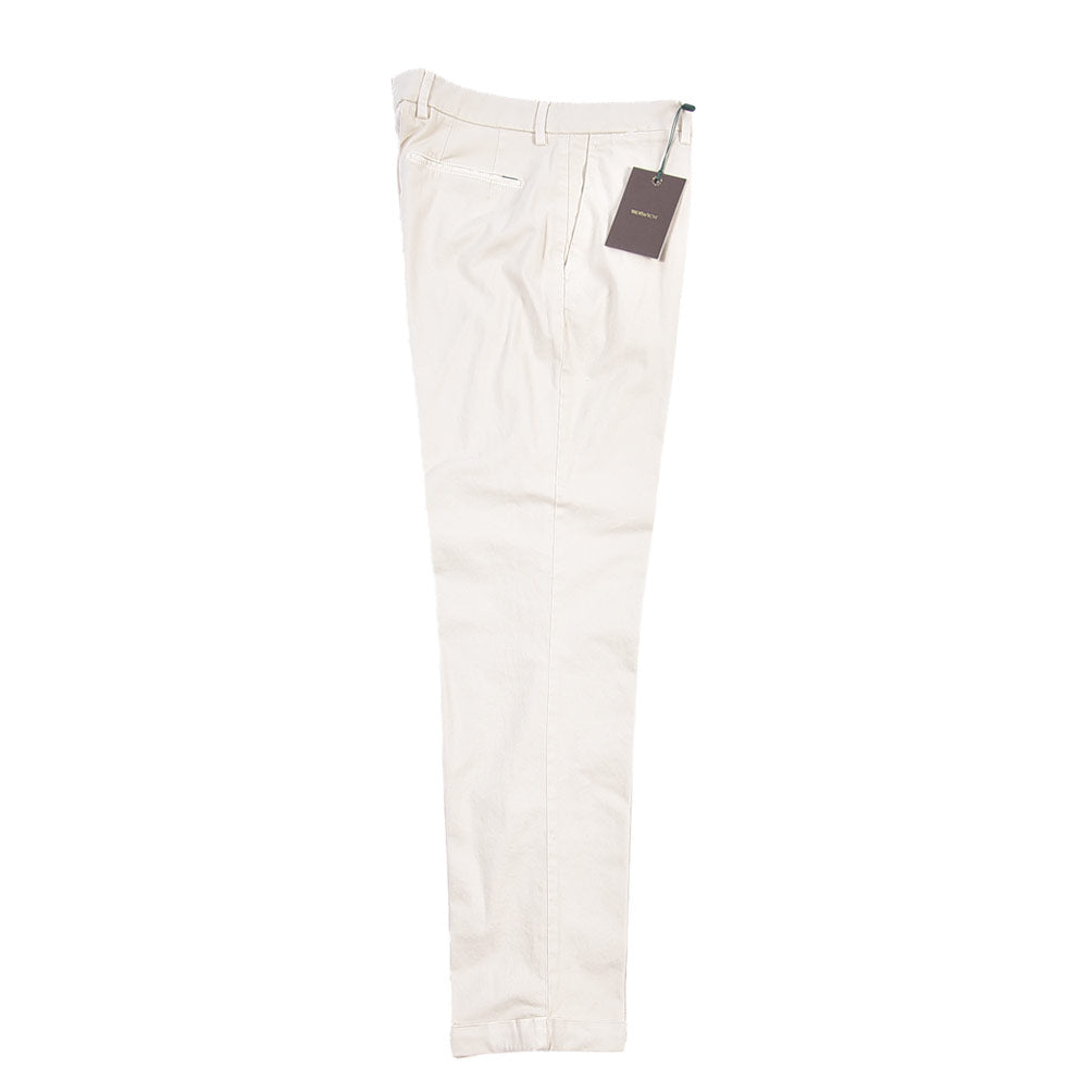 BERWICH “YRETRO-GD” ストレッチコットン ノータックチノパンツ