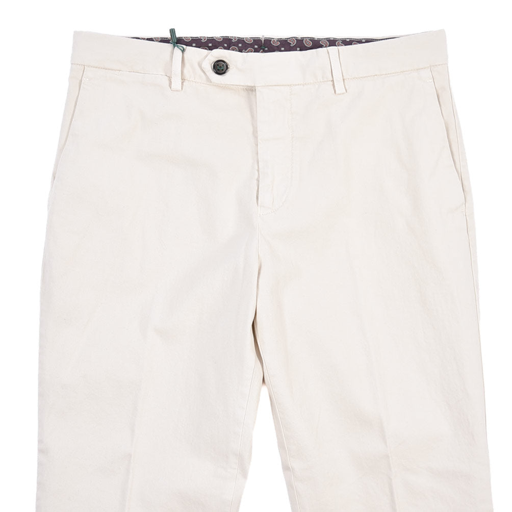 BERWICH “YRETRO-GD” ストレッチコットン ノータックチノパンツ