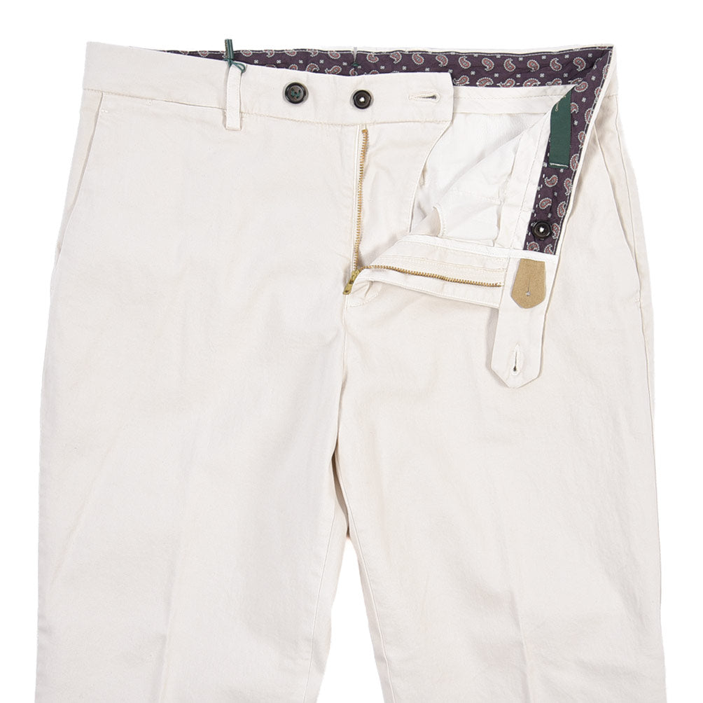 BERWICH “YRETRO-GD” ストレッチコットン ノータックチノパンツ