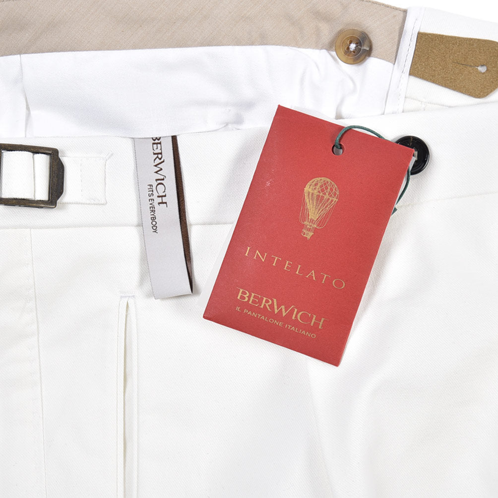 BERWICH “LUX RETRO LONG” ストレッチコットン ワンタックパンツ