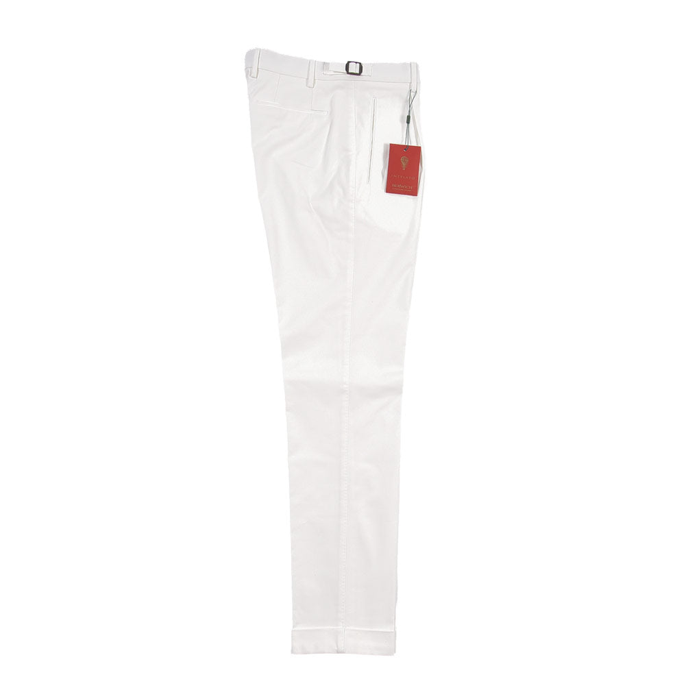 BERWICH “LUX RETRO LONG” ストレッチコットン ワンタックパンツ