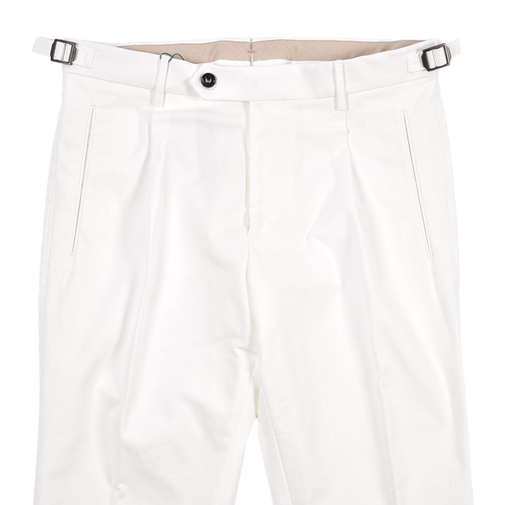 BERWICH “LUX RETRO LONG” ストレッチコットン ワンタックパンツ