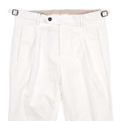 BERWICH “LUX RETRO LONG” ストレッチコットン ワンタックパンツ