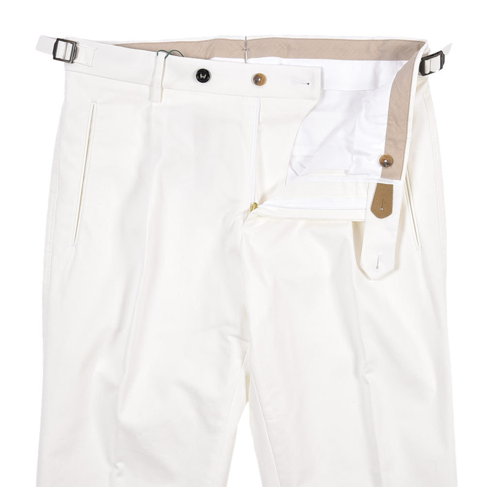 BERWICH “LUX RETRO LONG” ストレッチコットン ワンタックパンツ