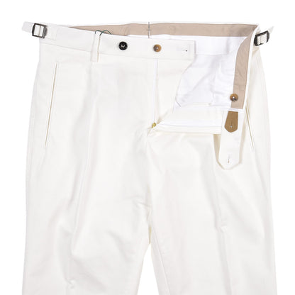 BERWICH “LUX RETRO LONG” ストレッチコットン ワンタックパンツ