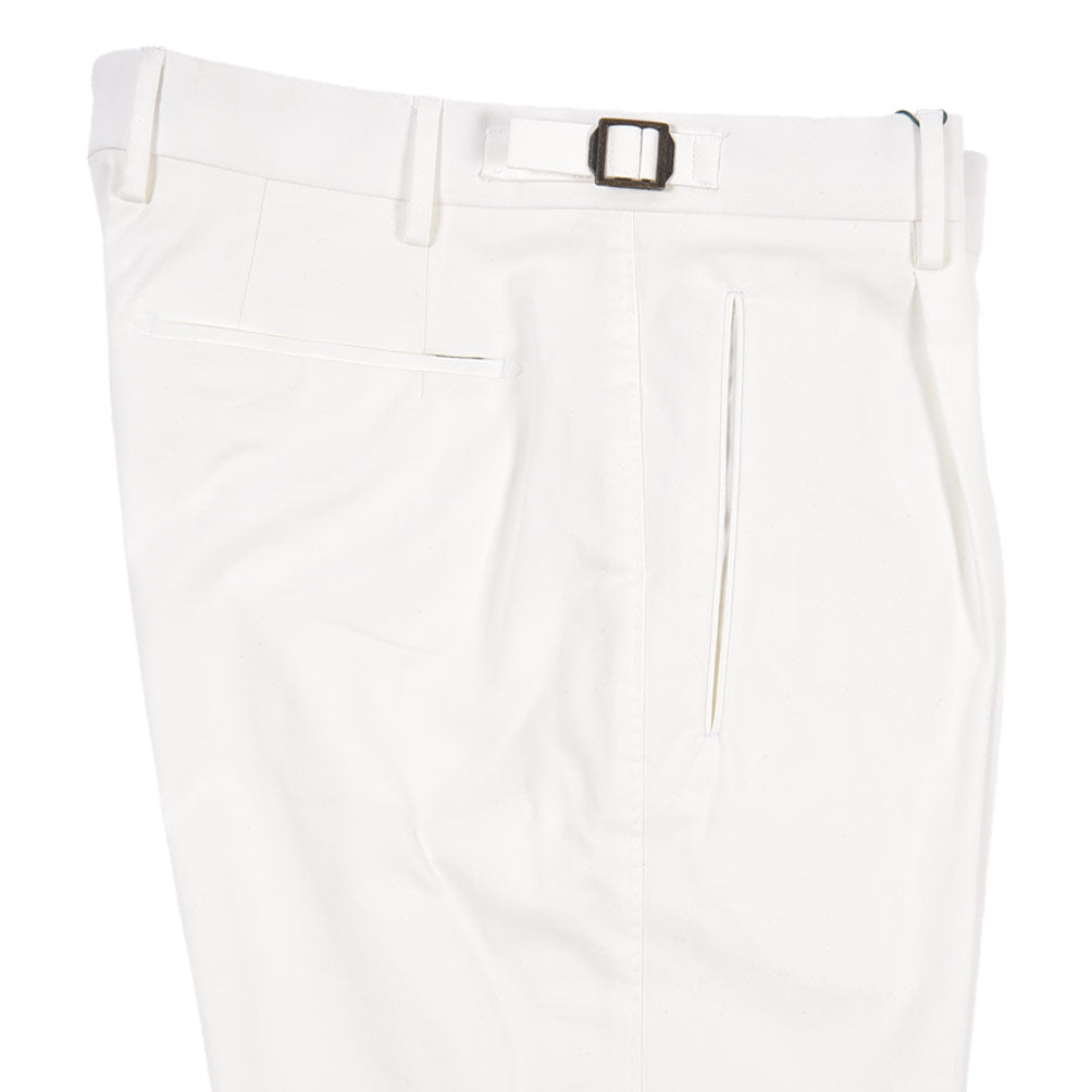 BERWICH “LUX RETRO LONG” ストレッチコットン ワンタックパンツ