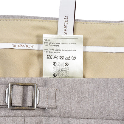 BERWICH “LUX RETRO LONG” カシミヤ混ウール ワンタックスラックス