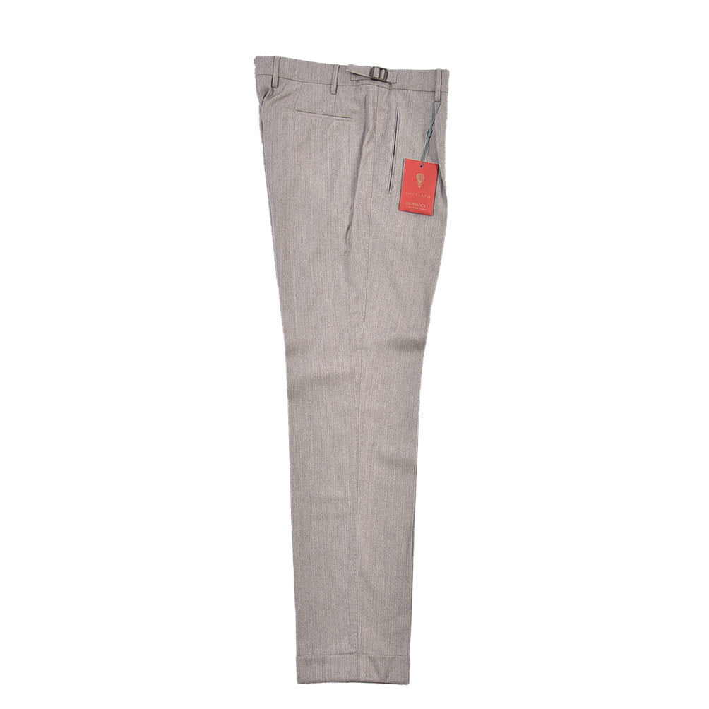 BERWICH “LUX RETRO LONG” カシミヤ混ウール ワンタックスラックス
