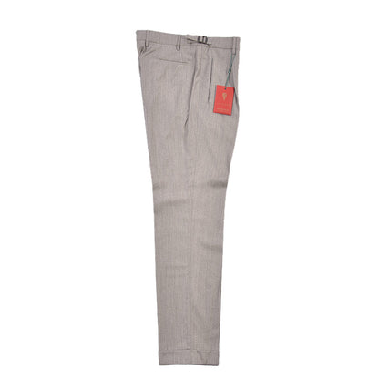 BERWICH “LUX RETRO LONG” カシミヤ混ウール ワンタックスラックス