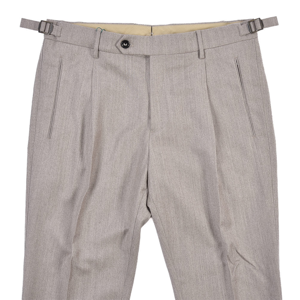 BERWICH “LUX RETRO LONG” カシミヤ混ウール ワンタックスラックス