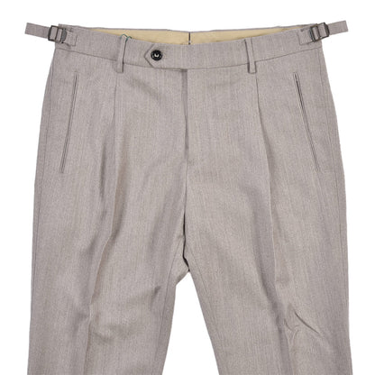 BERWICH “LUX RETRO LONG” カシミヤ混ウール ワンタックスラックス