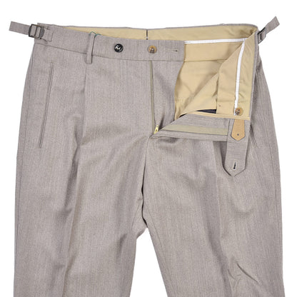BERWICH “LUX RETRO LONG” カシミヤ混ウール ワンタックスラックス