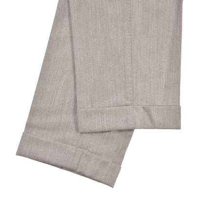BERWICH “LUX RETRO LONG” カシミヤ混ウール ワンタックスラックス