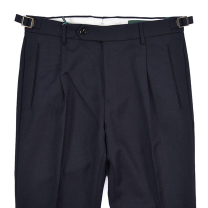 BERWICH “RETRO LONG” ヴァージンウール100% ワンタックスラックス