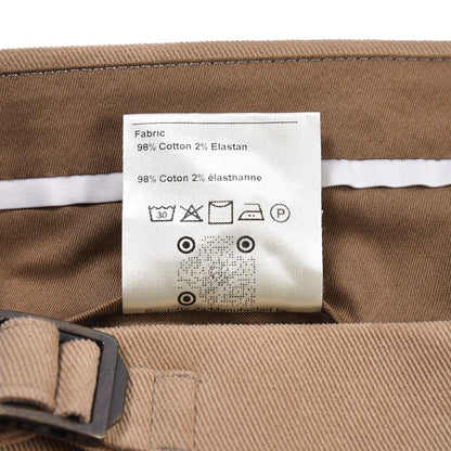BERWICH “RETRO LONG” ストレッチコットン ワンタックパンツ