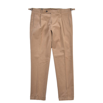 BERWICH “RETRO LONG” ストレッチコットン ワンタックパンツ