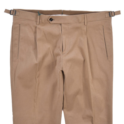 BERWICH “RETRO LONG” ストレッチコットン ワンタックパンツ