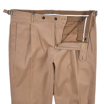 BERWICH “RETRO LONG” ストレッチコットン ワンタックパンツ