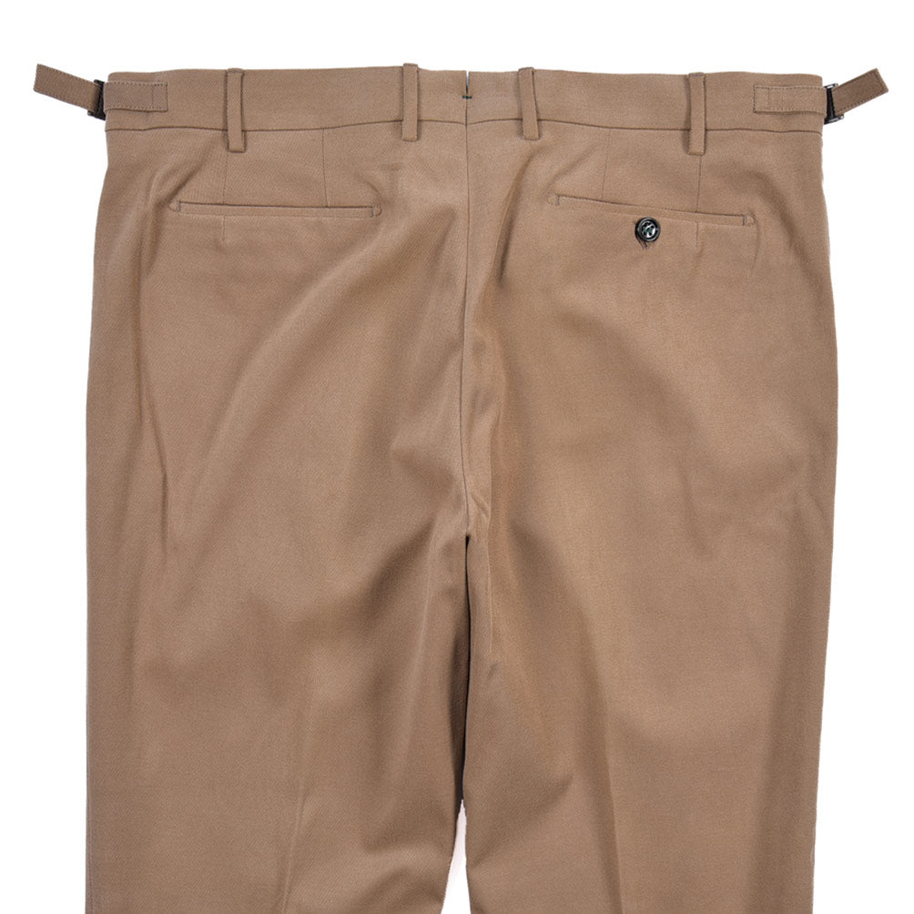 BERWICH “RETRO LONG” ストレッチコットン ワンタックパンツ
