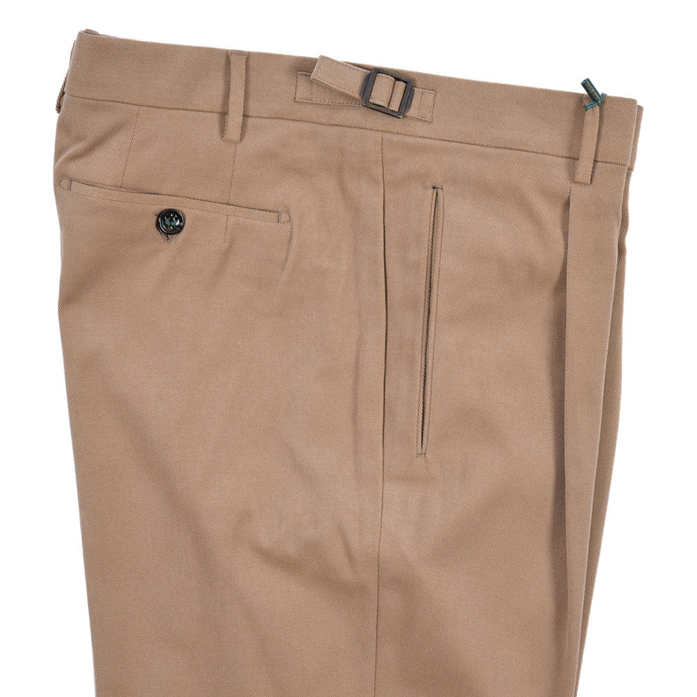 BERWICH “RETRO LONG” ストレッチコットン ワンタックパンツ