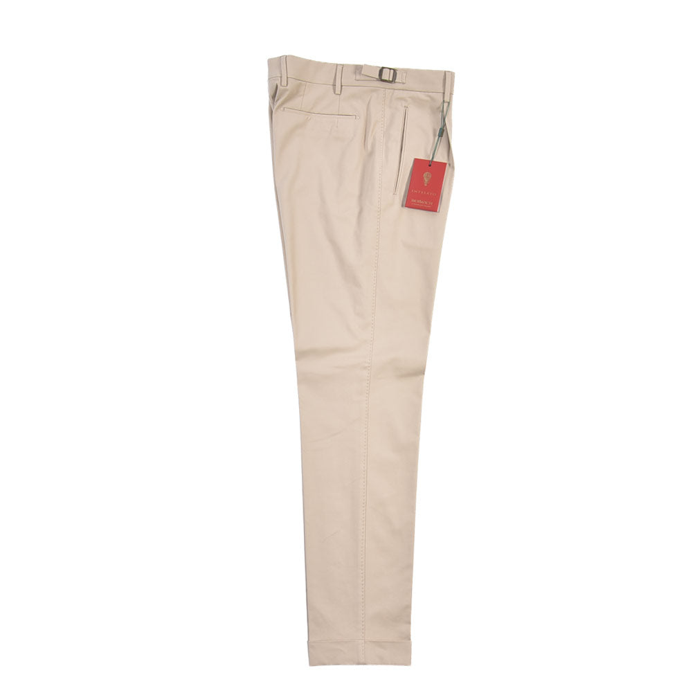 BERWICH “LUX RETRO LONG” ストレッチコットン ワンタックパンツ