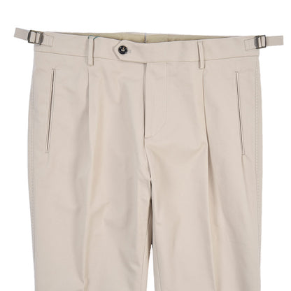 BERWICH “LUX RETRO LONG” ストレッチコットン ワンタックパンツ