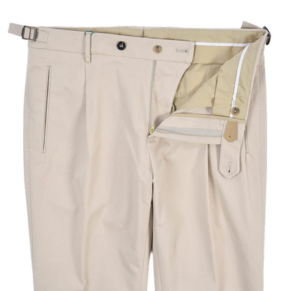 BERWICH “LUX RETRO LONG” ストレッチコットン ワンタックパンツ