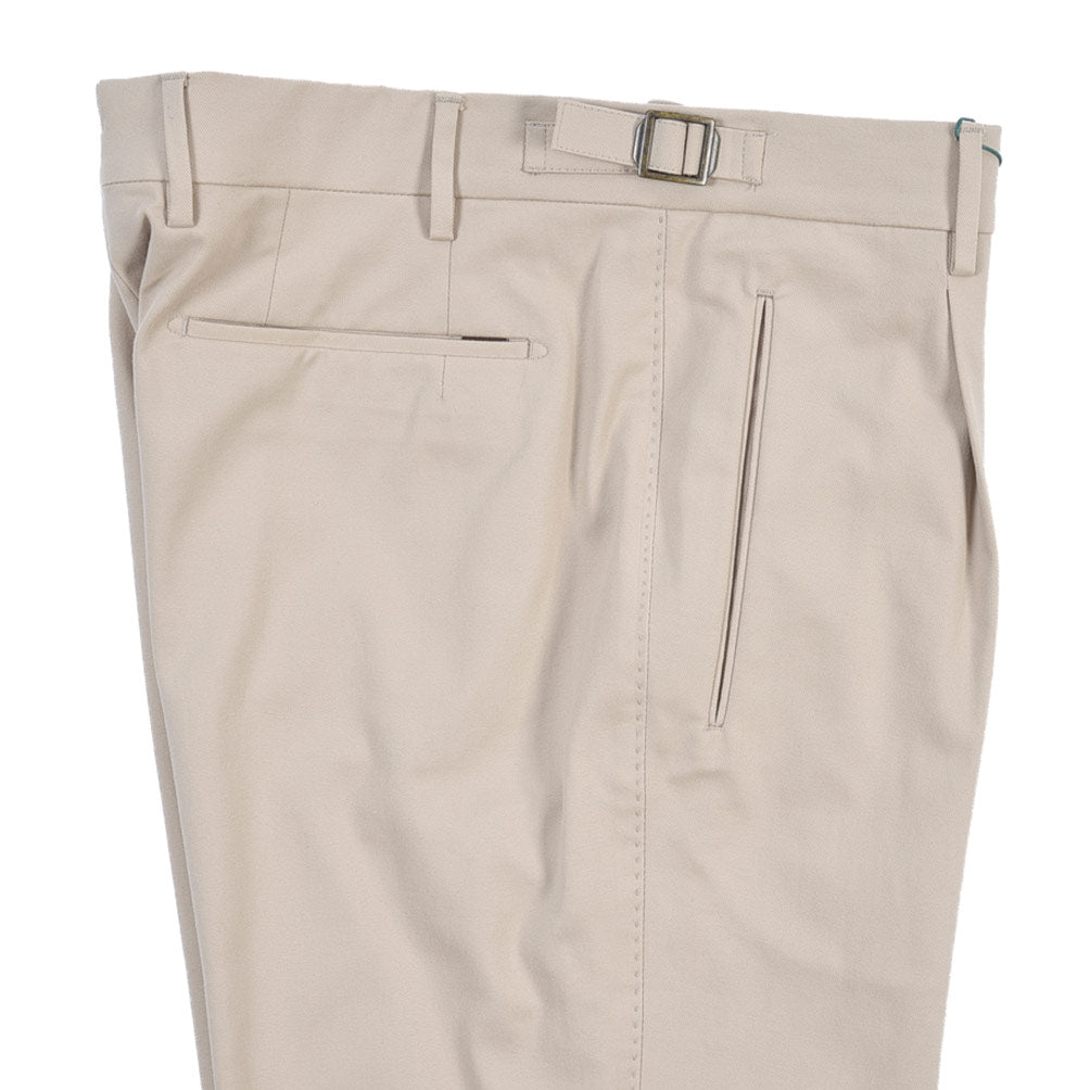 BERWICH “LUX RETRO LONG” ストレッチコットン ワンタックパンツ