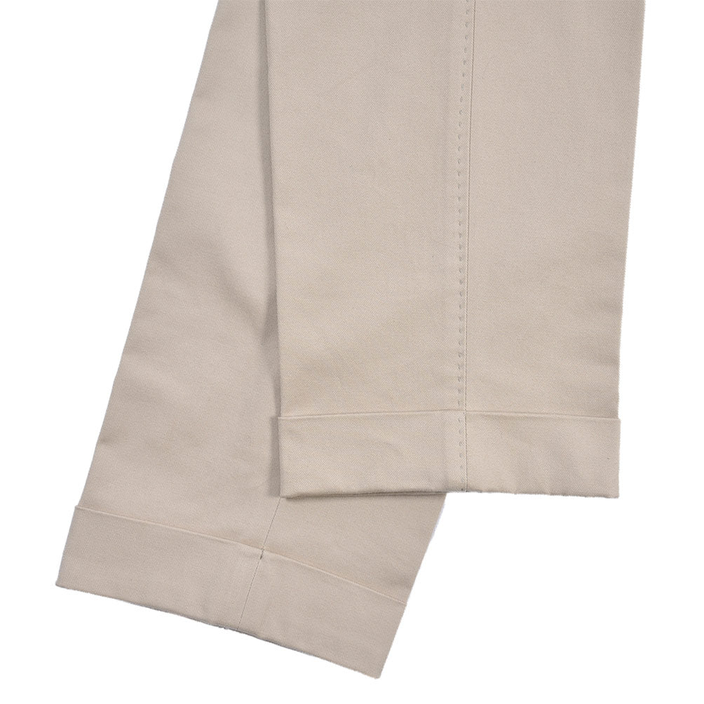 BERWICH “LUX RETRO LONG” ストレッチコットン ワンタックパンツ