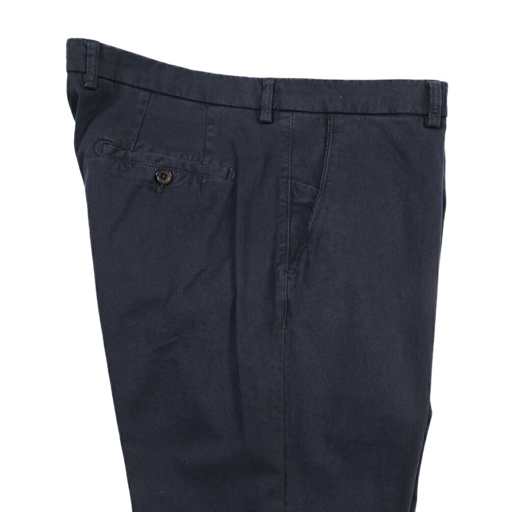 BERWICH “SC SLIM-GD” ストレッチコットン ノータックチノパンツ
