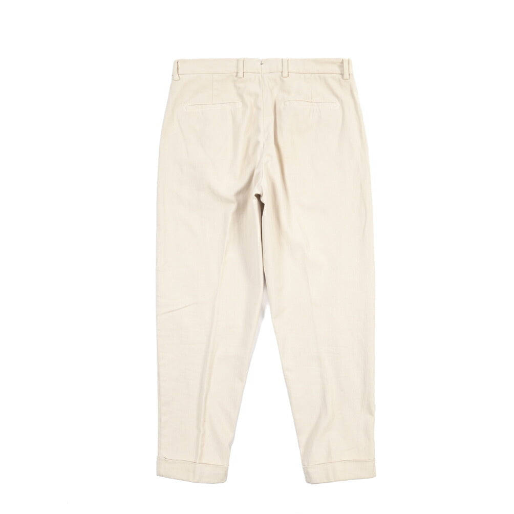 BERWICH “CHIAIA-GD” ストレッチコットン ワンタックパンツ