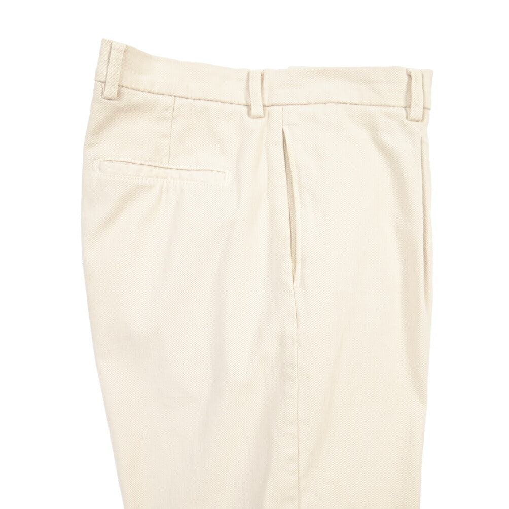 BERWICH “CHIAIA-GD” ストレッチコットン ワンタックパンツ