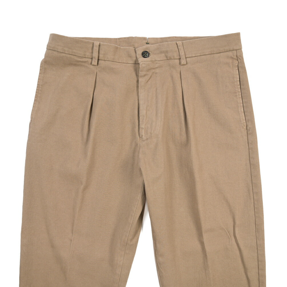 BERWICH “CHIAIA LONG-GD” ストレッチコットン ワンタックパンツ