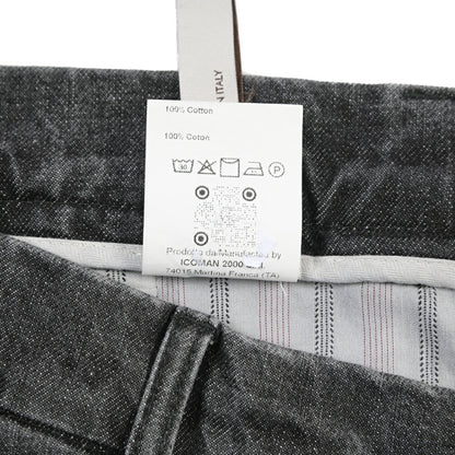 BERWICH “CHIAIA LONG-GD” コットン100%デニム ワンタックスラックス