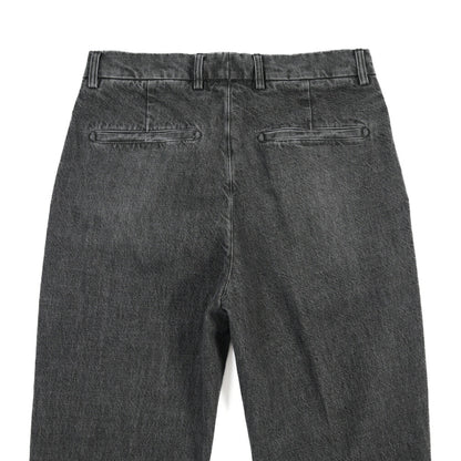 BERWICH “CHIAIA LONG-GD” コットン100%デニム ワンタックスラックス