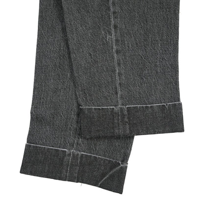 BERWICH “CHIAIA LONG-GD” コットン100%デニム ワンタックスラックス