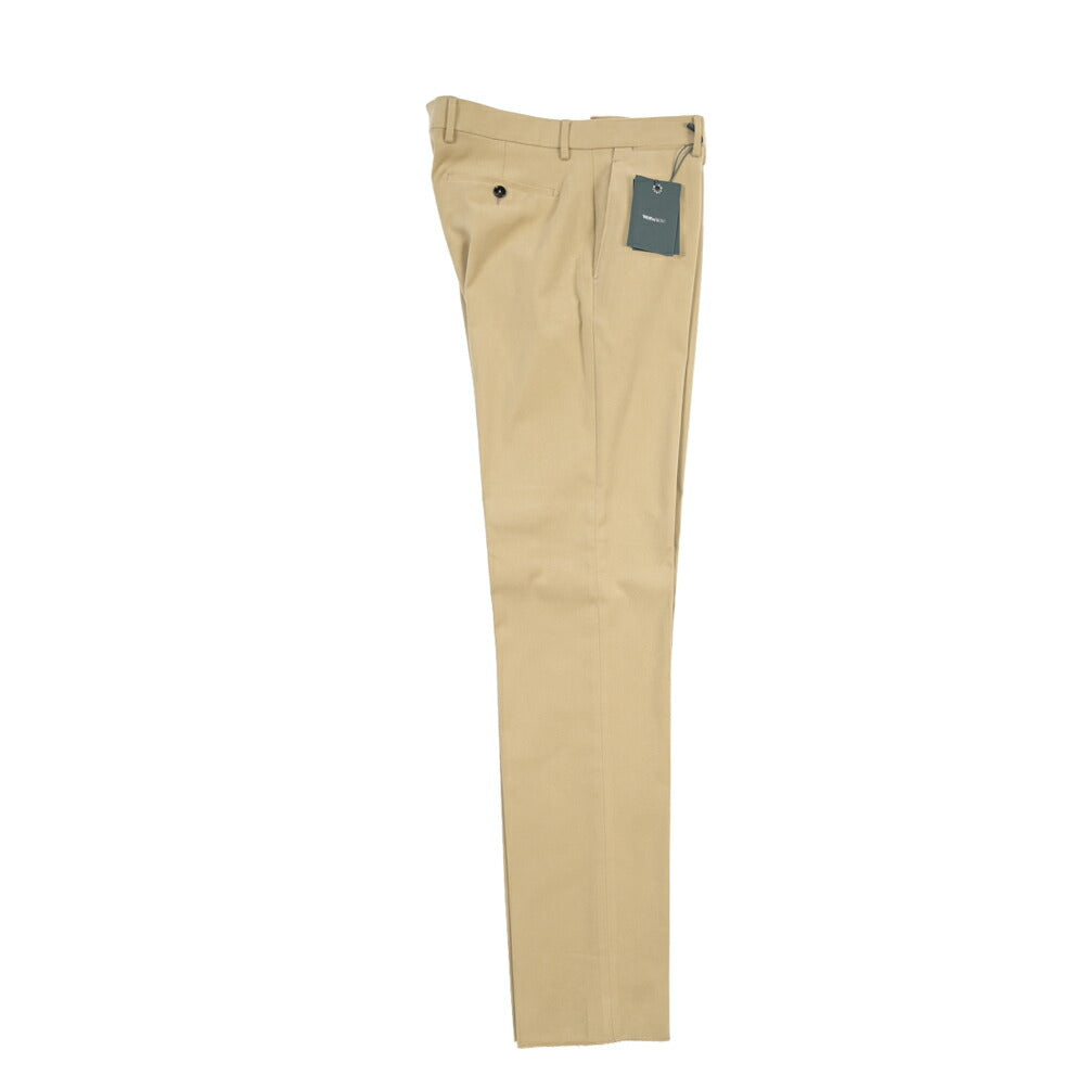 BERWICH “VULCANO 195” ストレッチコットン ノータックチノパンツ