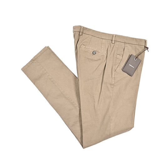 BERWICH “SC SLIM-GD” ストレッチコットン ノータックチノパンツ