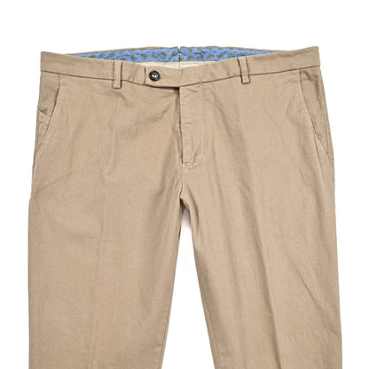 BERWICH “SC SLIM-GD” ストレッチコットン ノータックチノパンツ