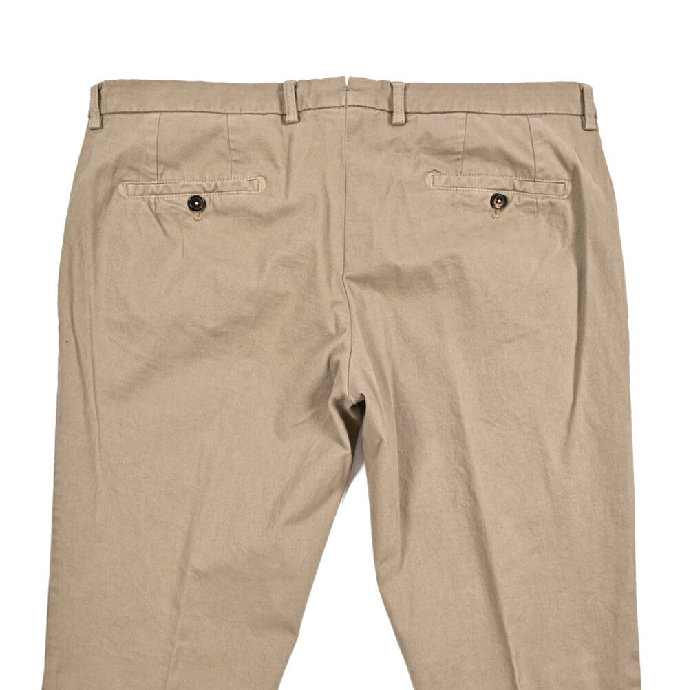 BERWICH “SC SLIM-GD” ストレッチコットン ノータックチノパンツ